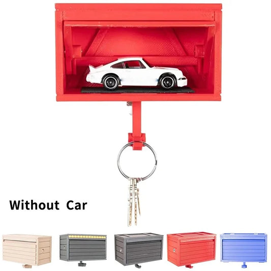 Garage Style Key Holder With Opening Door, 3D Printed Wall Hanging Organizer, Simple Home Decor