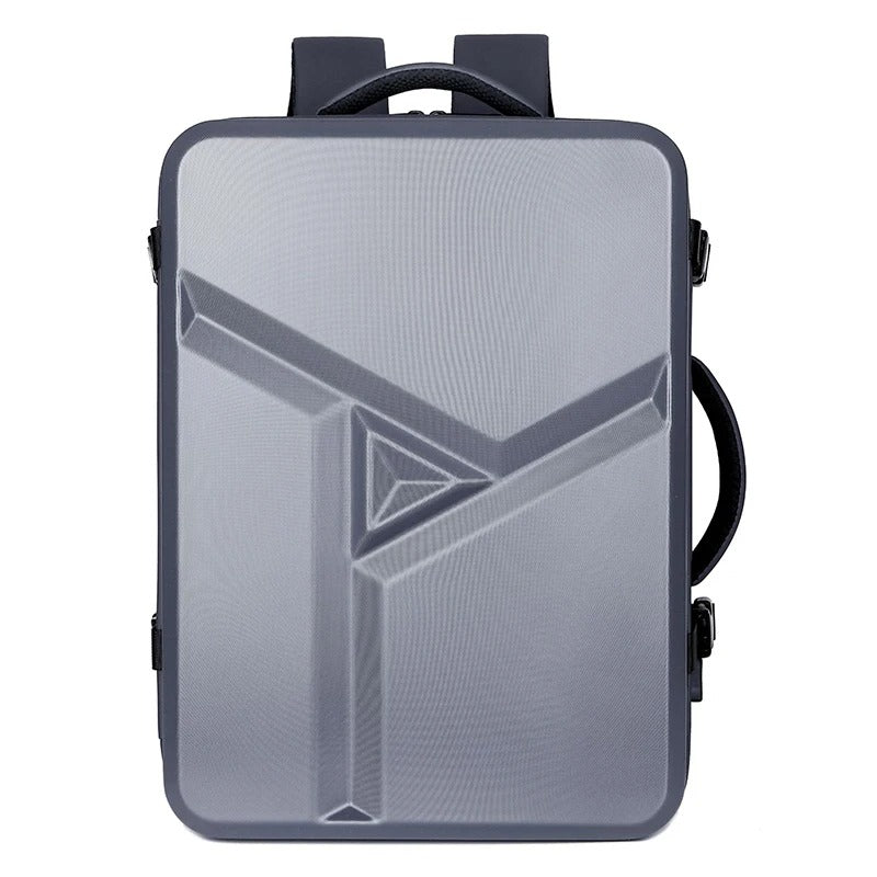 Men's 17" Laptop Hard Shell Backpack 50L Large Capacity Expandable Waterproof Travel Backpack USB Charging mochilas de hombre