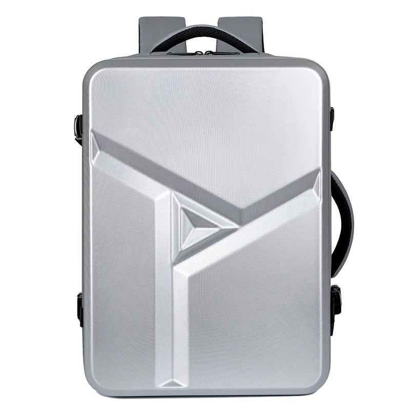 Men's 17" Laptop Hard Shell Backpack 50L Large Capacity Expandable Waterproof Travel Backpack USB Charging mochilas de hombre